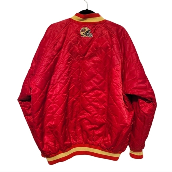 Vintage Inspired NFL San Fran 49ers Quilted Bomber XL Authrntjc NFL Merchandise - Picture 2 of 9